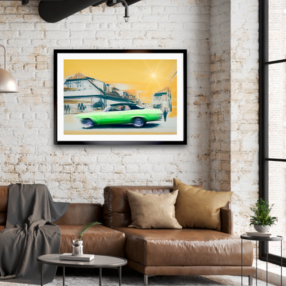 Vintage Lime a 1965 Chevrolet Impala convertible classic car fine art photography wall art print by Douglas Carr – Oslo Art Prints