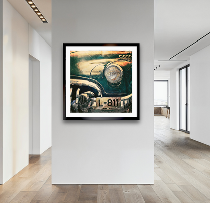American classic 1950 Buick Roadmaster Tourback vintage car close up grille details Limited Edition fine art photography wall art print by Douglas Carr – Oslo Art Prints