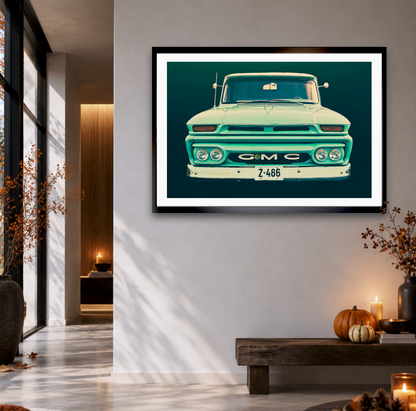 Vintage GMC pickup truck  American classic car fine art photography wall art print by Douglas Carr – Oslo Art Prints