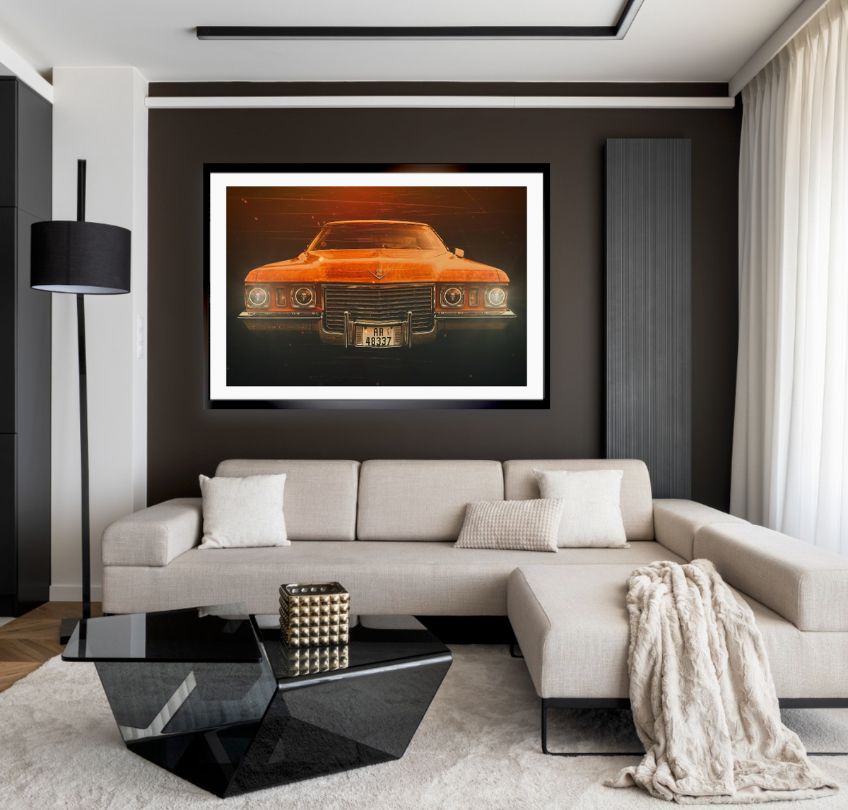 Skull Eyes 1972 Cadillac DeVille American classic car fine art photography wall art print by Douglas Carr – Oslo Art Prints