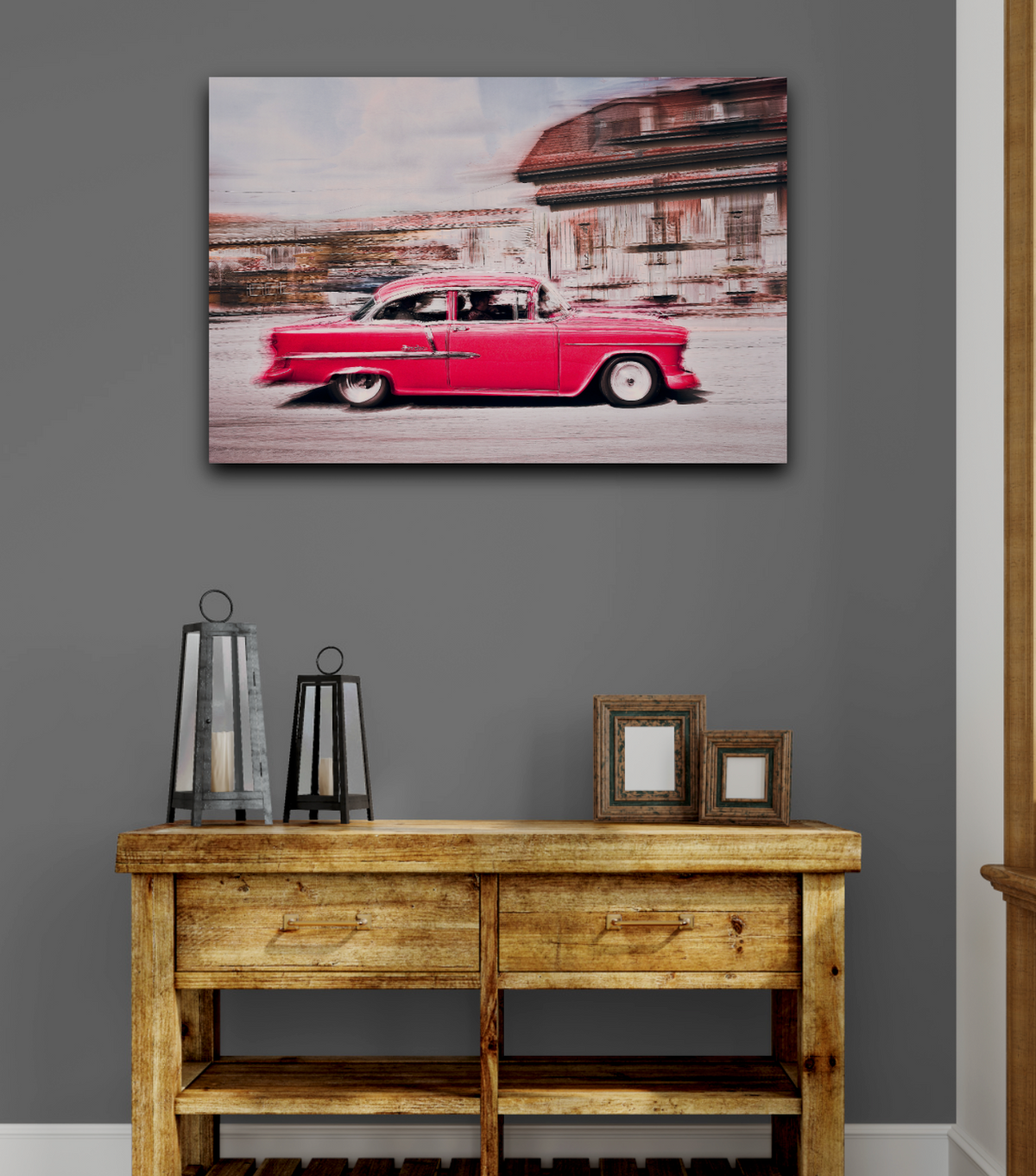 Automotive Limited Edition wall art print of American Bell Air classic car by Douglas Carr Photography