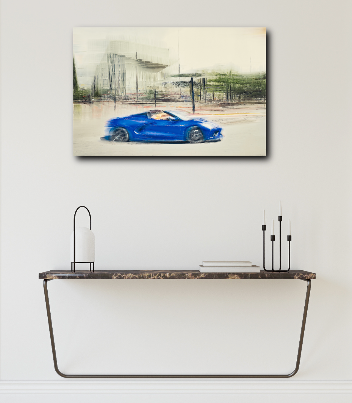 Automotive Limited Edition wall art print of American Corvette classic sports car by Douglas Carr Photography