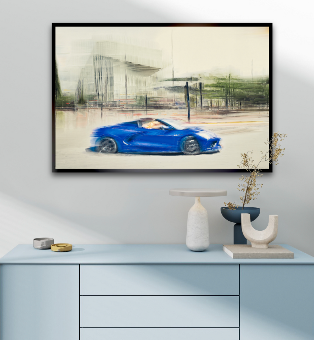 Automotive Limited Edition wall art print of American Corvette classic sports car by Douglas Carr Photography