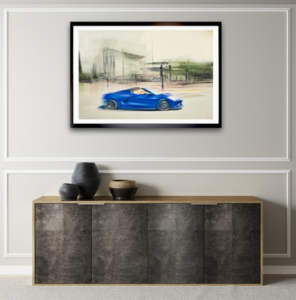 Automotive Limited Edition wall art print of American Corvette classic sports car by Douglas Carr Photography