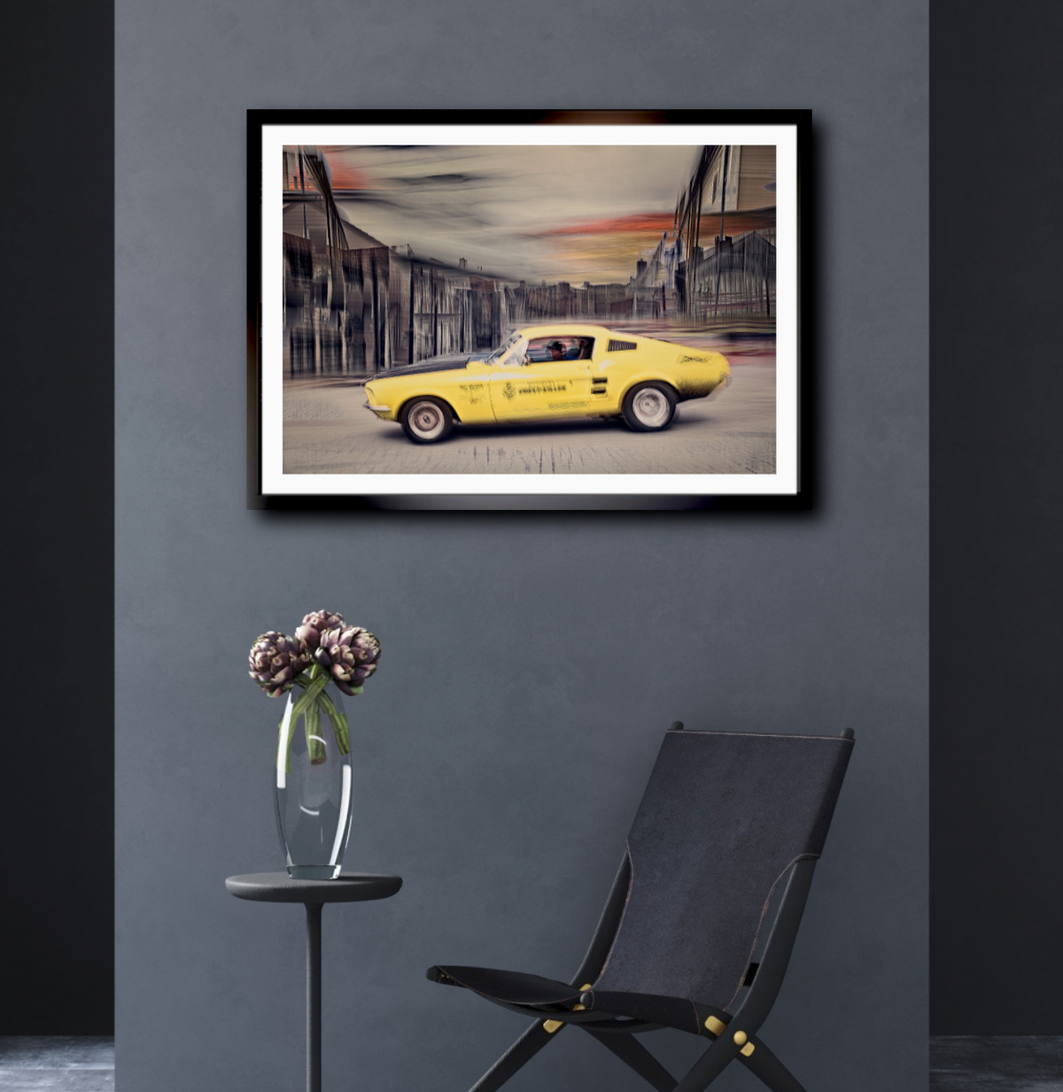 Automotive Limited Edition wall art print of American Chevy Killer Ford Mustang classic motor car by Douglas Carr Photography