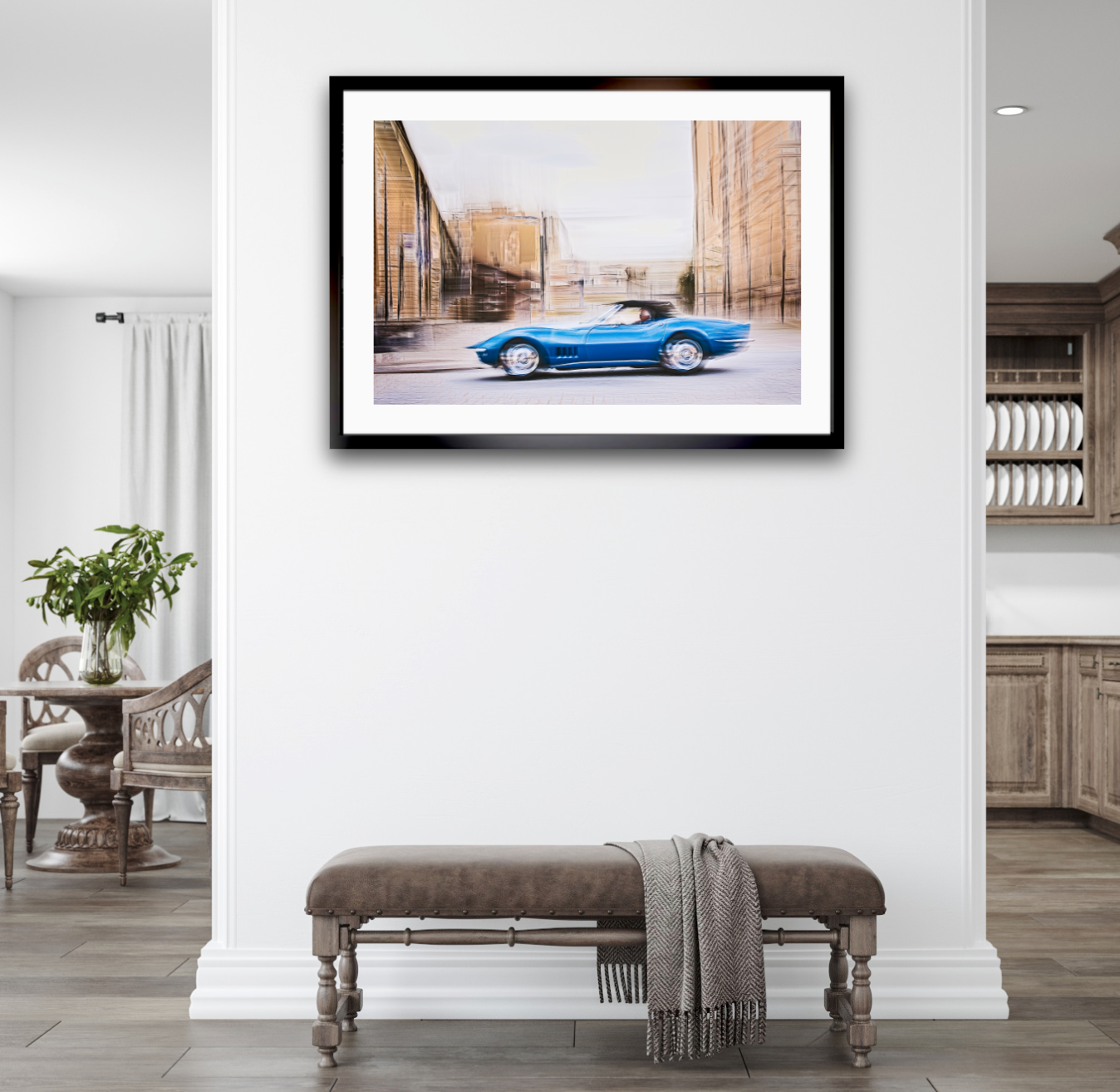 Automotive Limited Edition wall art print of American classic Corvette Stingray motor car by Douglas Carr Photography