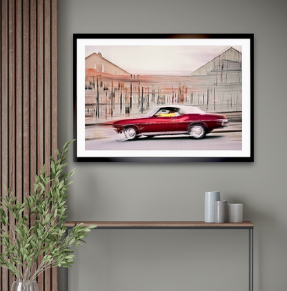 Automotive Limited Edition wall art print of American classic motor car by Douglas Carr Photography