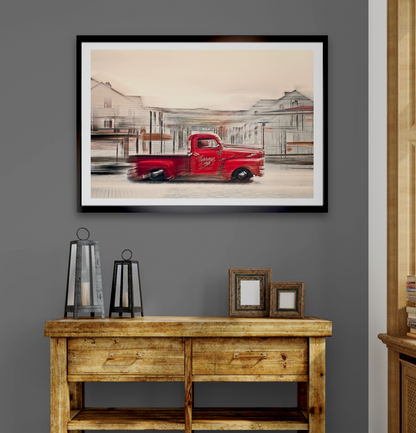 Automotive Limited Edition wall art print of American classic pickup truck by Douglas Carr Photography