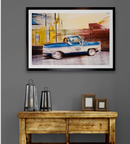 Automotive Limited Edition wall art print of American classic pickup truck by Douglas Carr Photography