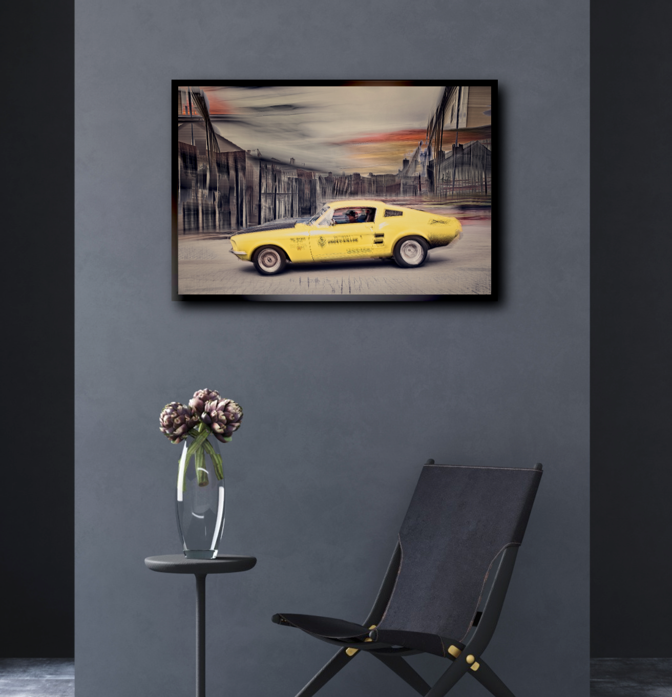 Automotive Limited Edition wall art print of American Chevy Killer Ford Mustang classic motor car by Douglas Carr Photography