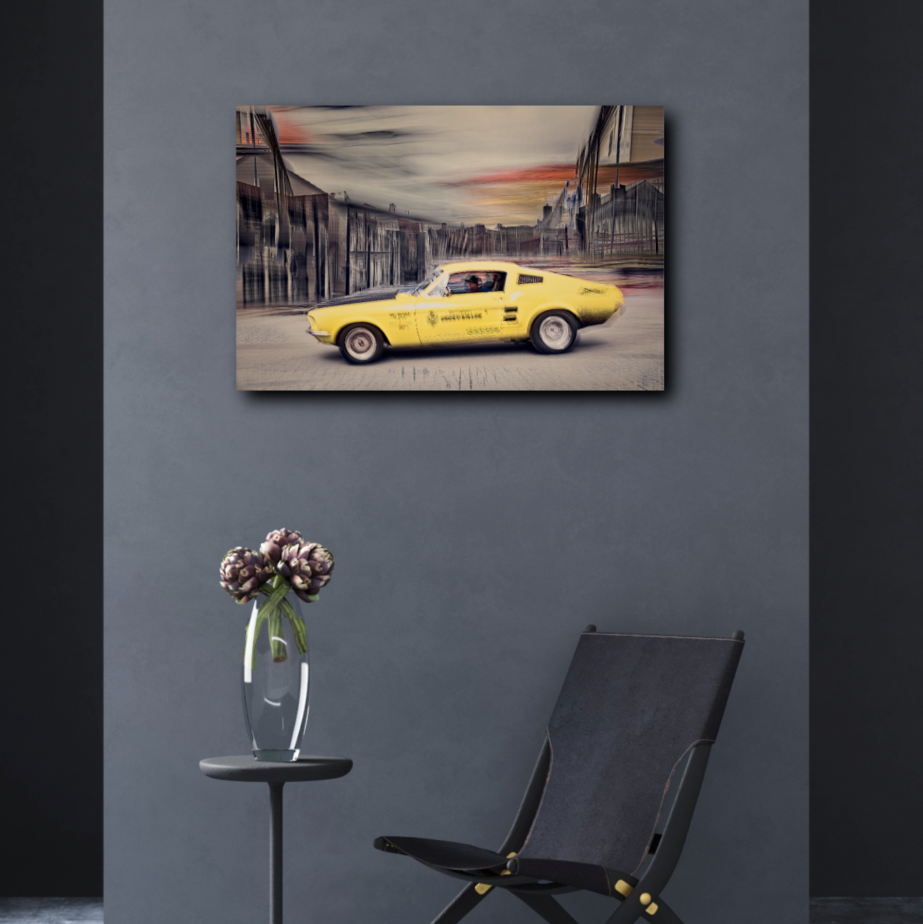 Automotive Limited Edition wall art print of American Chevy Killer Ford Mustang classic motor car by Douglas Carr Photography