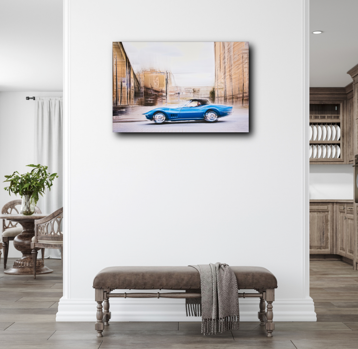 Automotive Limited Edition wall art print of American classic Corvette Stingray motor car by Douglas Carr Photography