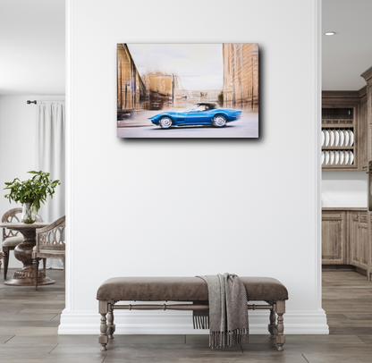 Automotive Limited Edition wall art print of American classic Corvette Stingray motor car by Douglas Carr Photography
