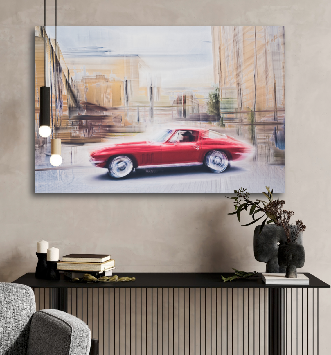 Automotive Limited Edition wall art print of American classic Corvette Stingray motor car by Douglas Carr Photography