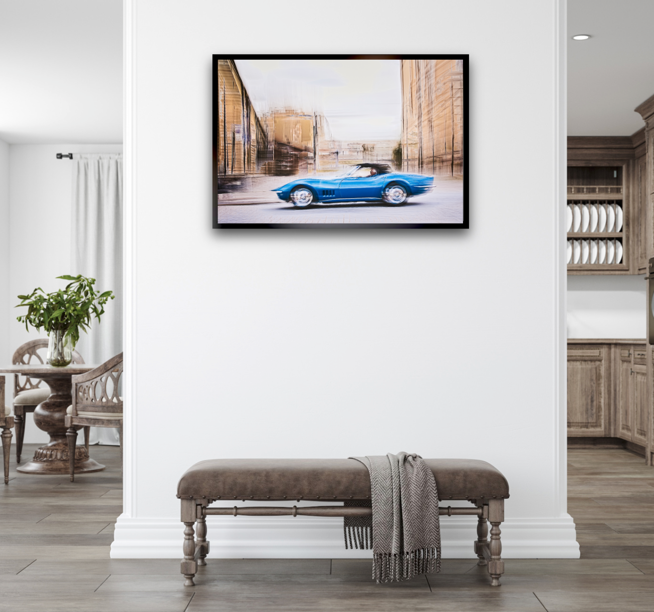 Automotive Limited Edition wall art print of American classic Corvette Stingray motor car by Douglas Carr Photography