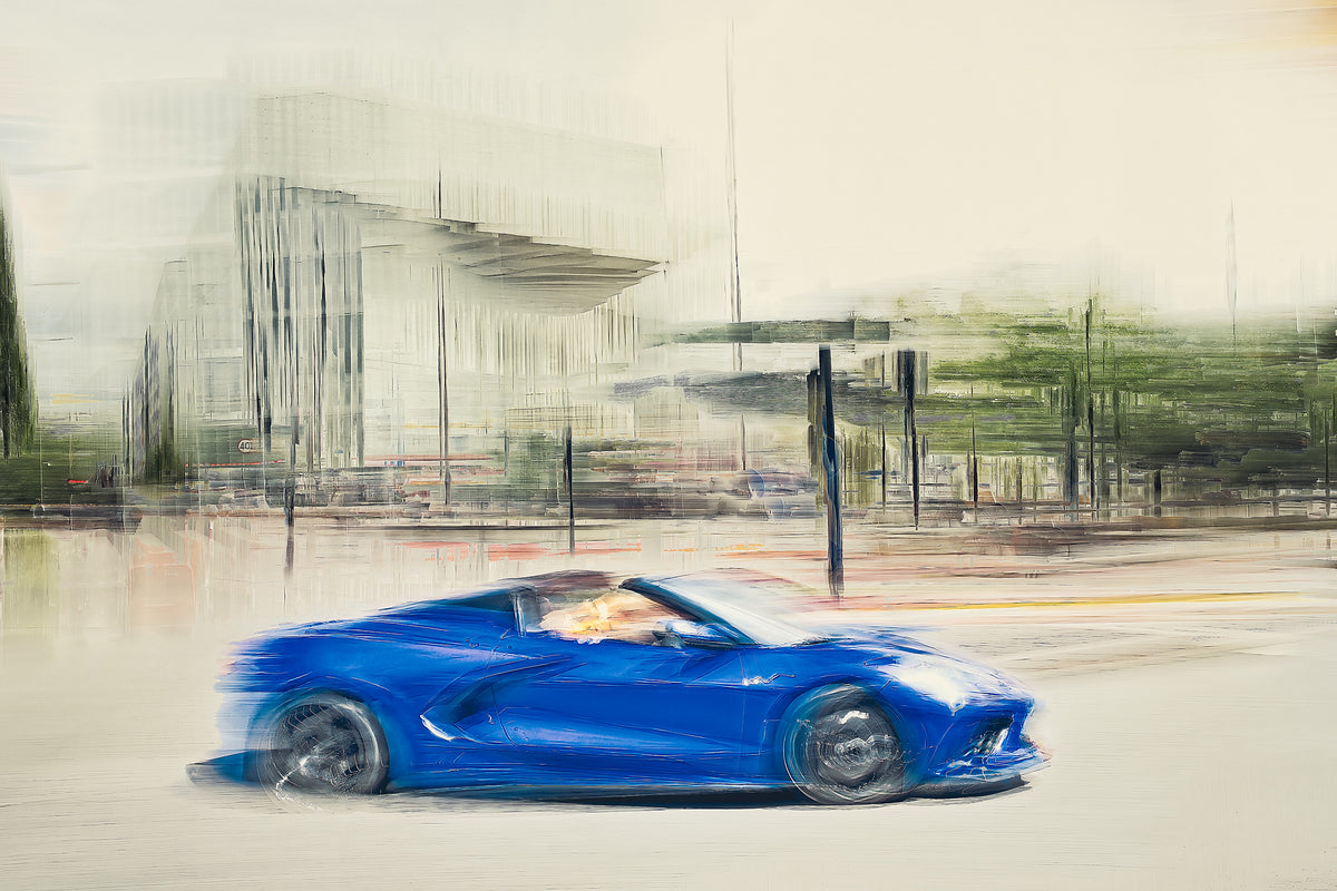 Automotive Limited Edition wall art print of American Corvette classic sports car by Douglas Carr Photography