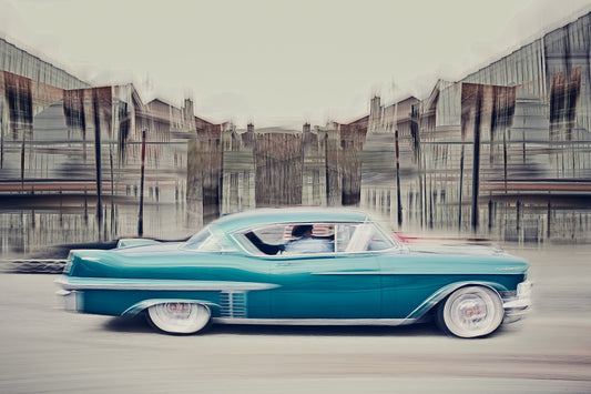 Automotive Limited Edition wall art print of American classic cadillac motor car by Douglas Carr Photography