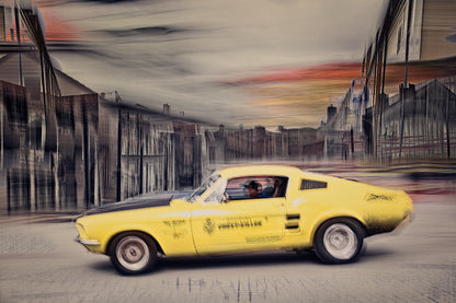 Automotive Limited Edition wall art print of American Chevy Killer Ford Mustang classic motor car by Douglas Carr Photography