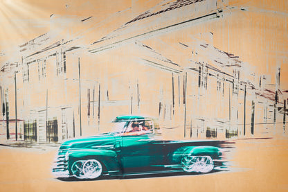 Automotive Limited Edition wall art print of American classic pickup truck by Douglas Carr Photography