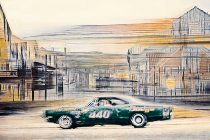 Automotive Limited Edition wall art print of American Dodge classic motor car by Douglas Carr Photography