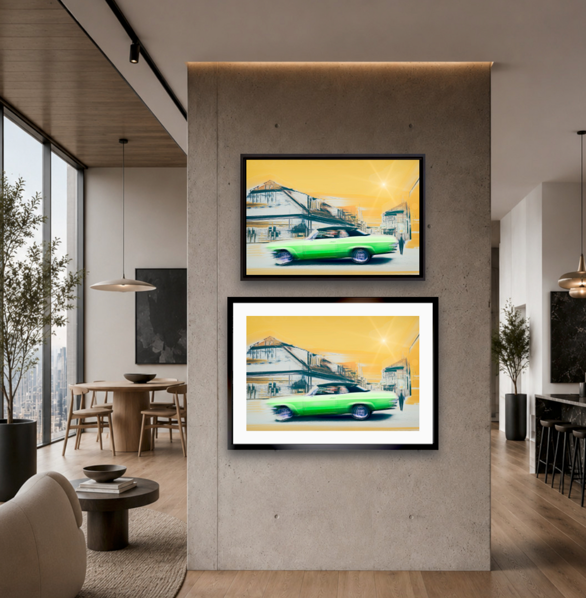 Oslo Art Prints offer prints on both fine art paper sold without frames or on metal and metal with frames and offer free shipping on all orders