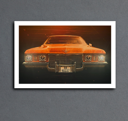 Skull Eyes 1972 Cadillac DeVille American classic car fine art photography wall art print by Douglas Carr – Oslo Art Prints