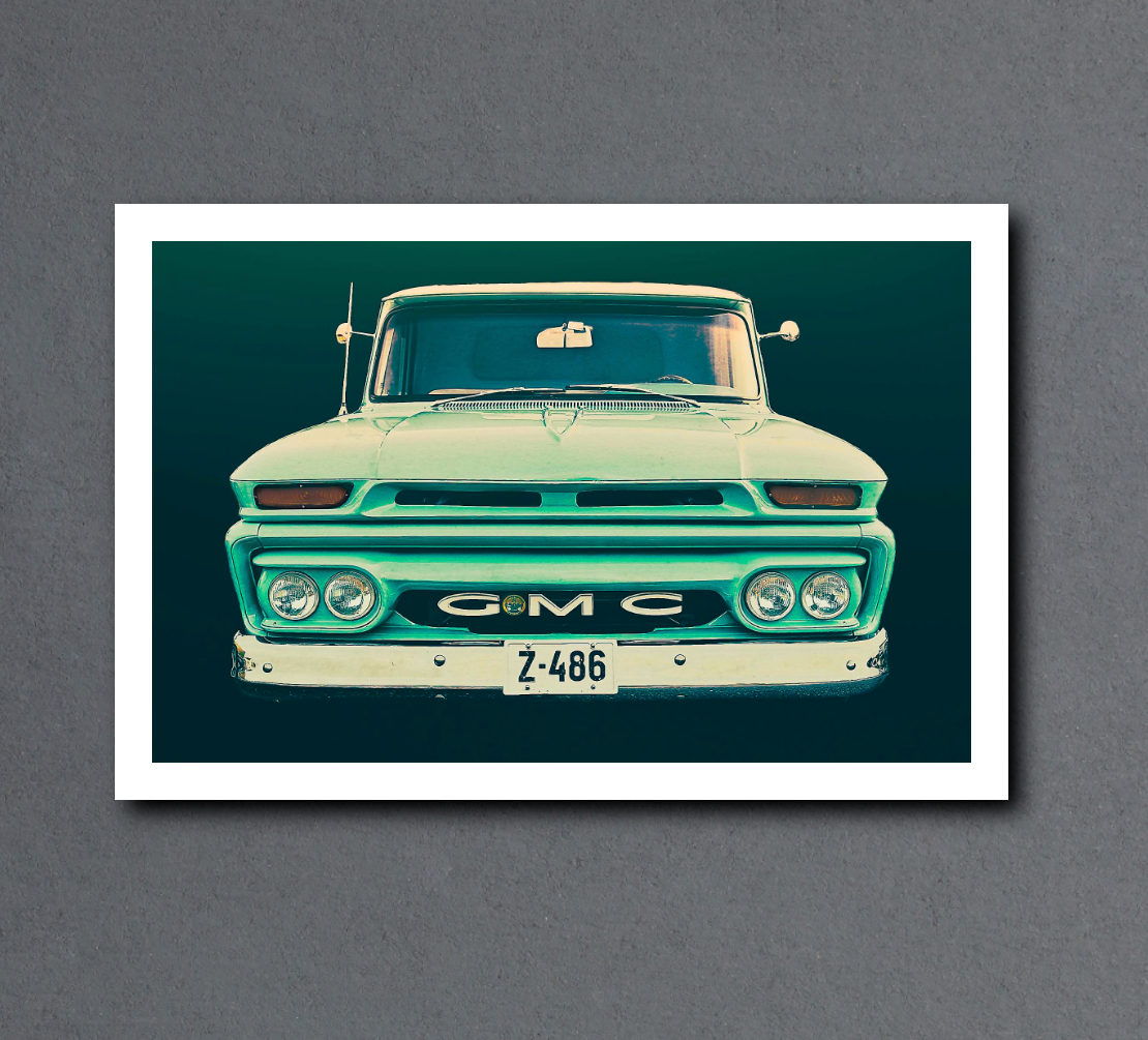 Vintage GMC pickup truck  American classic car fine art photography wall art print by Douglas Carr – Oslo Art Prints