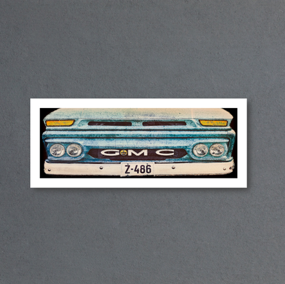 Vintage 1960 GMC pickup grille American classic car fine art photography wall art print by Douglas Carr – Oslo Art Prints